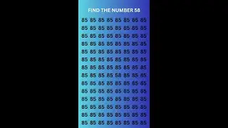 Find the number 58