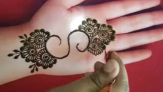 S letter mehndi design|easy mehndi design|simple mehndi design @heenabyshana 