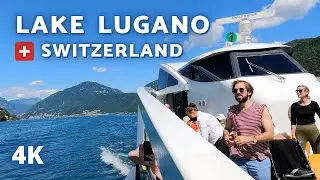 [4K] BOAT TOUR - LAKE LUGANO | SWITZERLAND - Part 2