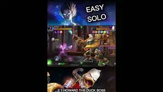 2.1 JAN EQ HOWARD THE DUCK  BOSS 40 SEC EASY SOLO #mcoc #shorts