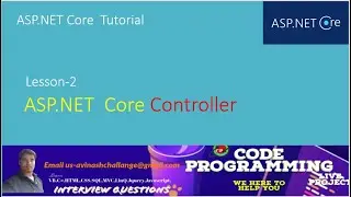 ASP.NET CORE TUTORIAL | Controller Full Explain | asp.net core Lesson 2