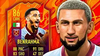 THE ALGERIAN BALLER! 😎 86 HEADLINERS BENRAHMA PLAYER REVIEW! - FIFA 22 Ultimate Team