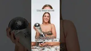 Best goalkeeper 🥇 Mary Earps' speech at Fifa football awards 2022 #womensfootball #woso #shorts