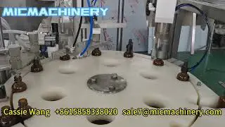 MIC automatic essential oil liquid dropper glass bottle filling capping machine 2 in 1 type