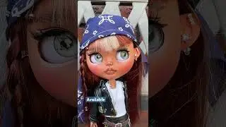 Custom Blythe doll. Art doll, handmade dolls, Blythe #blythecustom #collectibledolls #blythe