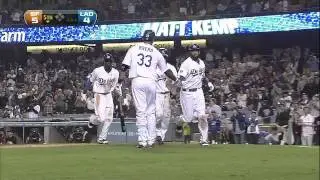 2011/09/21 Kemp's three-run shot