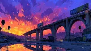 Neon Overpass Sunset 80s | Synthwave &middot; Retrowave &middot; Chillwave Vibes