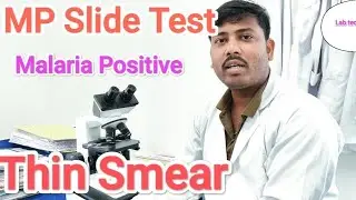 MP Slide Test ll Thin Smear Malaria Parasite Detection II HINDI  || Vlogs || 