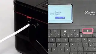 Product - P-touch - PT-E850TKW - Interrupt Printing