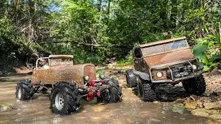 Ford разрывает грязь на тракторах Jconepts! RC crawler трофи в Измайлово 20.08.2023 часть 1