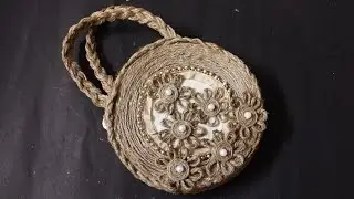 Jute bag making ideas. 🌼 jute craft 🌼#jutecraftideas Music: HarmonyMusician: @iksonmusic 🌼