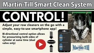 Martin Till Smart Clean Row Cleaner Adjustment System - CONTROL - Adjust with a smartphone app