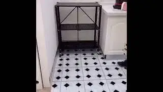 Foldable Metal Storage Rack 3 Tiers
