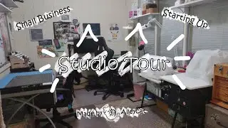 Very First Studio Tour: Small Business: Small Scrunchie Business