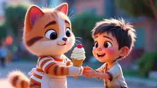 This Ice Cream Cat Will Melt Your Heart 🍦🐱 | 3D Animated Story