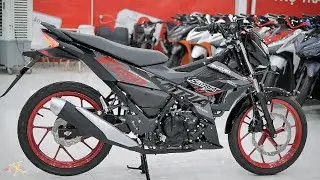 Suzuki Satria F150i 2021 - Titan Black - Đen Đỏ - Walkaround