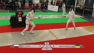Euro Champs 2025 U23WE - L4 - Zofia Janelli POL v Anna Maksymenko UKR