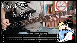 ESCROTO DE RATA - Hay amores que matan (BASS TABS) [lyrics + pdf]
