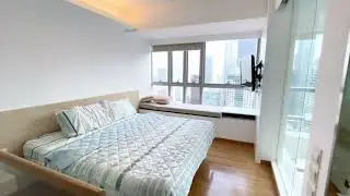 The Clift 1bedder loft unit (very high floor)