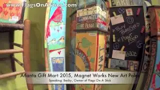 Studio M Painted Peace Poles by Stephanie Burgess