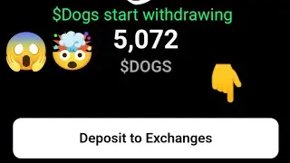 Complete $Dogs tokens withdrawal method | watch full video to withdraw tokens 🤯😱😱😱