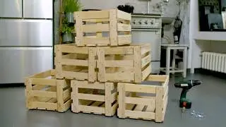 DIY Regal aus Weinkisten