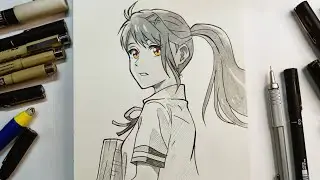 How to draw Suzume Iwato | Tutorial | Easy step by step | Suzume no tojimari |