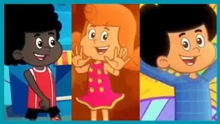 tr&ecirc;s palavrinhas nursery rhymes cartoon 
