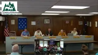 July 8th, 2025, Town Of Webb board meeting