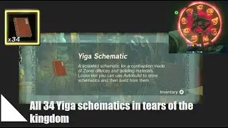 All 34 Yiga schematics in tears of the kingdom
