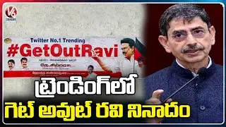 &lsquo;Get Out Ravi&rsquo; Posters Across Chennai | Governor Vs Stalin | Tamilnadu | V6 News