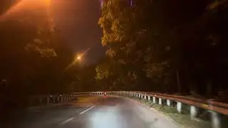 Festival Stringwalk Ant Spur &mdash; POV Night Design Museum Campus Road (No Talking)