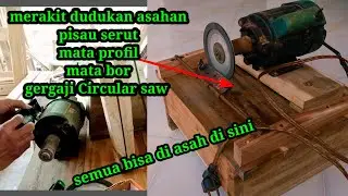 merakit dudukan asah pisau serut serba guna dengan pompa air #mbahmachannel#idekreatif