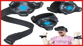 Skywin VR Tracker Belt and Tracker Strap Bundle for HTC Vive System Tracker Pucks   Adjustable Belt