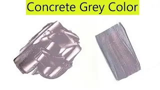 Concrete Grey Color - What Color Make Concrete Grey - Color Mixing Video