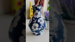Clay pot transformation!! #acrylicpainting #homedecor #trendingonshorts #diy #potpainting #mandala