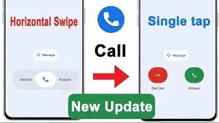 Incoming Call Gesture New Update Kya Hai | Incoming Call Gesture Horizontal Kya h ise kaise use Kare