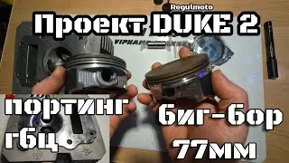 regulmoto duke 2/172fmm биг-бор 77мм и портинг гбц