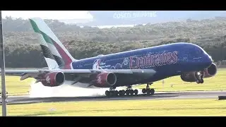Emirates NBA Livery A380 Landing |  Brisbane Airport Planespotting