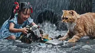 Golden Cat Protects the Heartbeat of Earth &ndash; Nature&rsquo;s Guardian 😺💛🌱