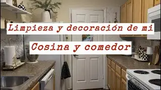 Limpieza y decoración de la cocina y el comedor depues de navidad 