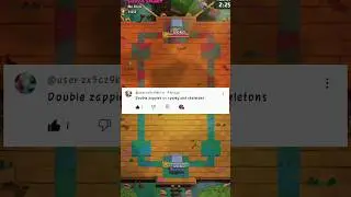 double zappies vs sparky & skeleton #clashroyale #cr #games #vs #music #evolution #comment