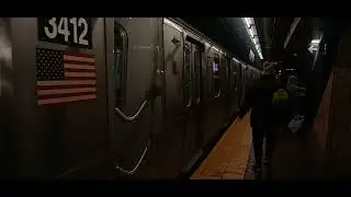 MTA NYCT Subways: IND R211A (B) Train to Brighton Beach @ 125th Street