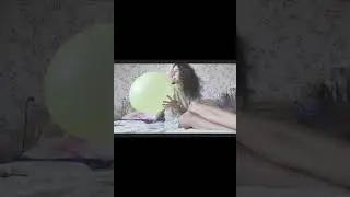 Galina with a yellow punchballoon