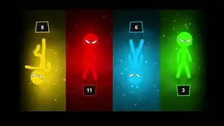 🎬 Funny Stickman Party Gameplay 😆🔥 | Crazy 4 Player Battles & Epic Wins!