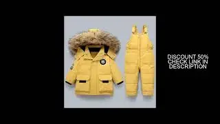 Children Clothing Set Baby Winter Warm Down Jackets parka Boys Thick Jumpsuit Infant overcoat toddle