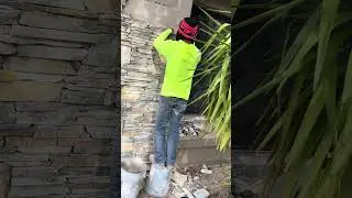 Установка облицовки из натурального камня