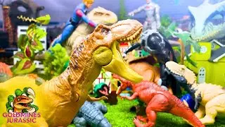 Goldmines Jurassic Dinosaur: Epic T-rex, Dilophosaurus, Rajasaurus, Velociraptor, Triceratops & More