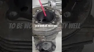 Honing A Scored Two-Stroke Cylinder #engine #rebuild #2-stroke