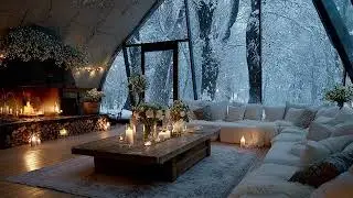 Peaceful Winter Piano Atmosphere 🌨️ Snow Outside the Window  Calm Mind & Energy Restore